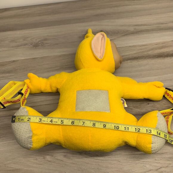 Vintage Teletubbie Laa Laa Yellow Plush Backpack 1990’s 15\